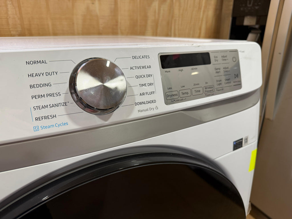 Samsung Front Load Washer & Dryer Set with Steam – White