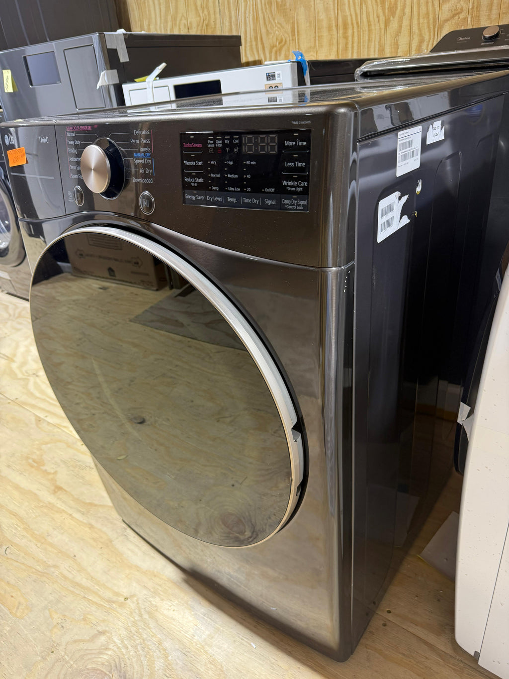 LG ThinQ Front Load Electric Dryer – Graphite Steel
