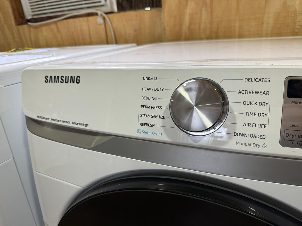 Samsung Front Load Washer & Dryer Set with Steam – White