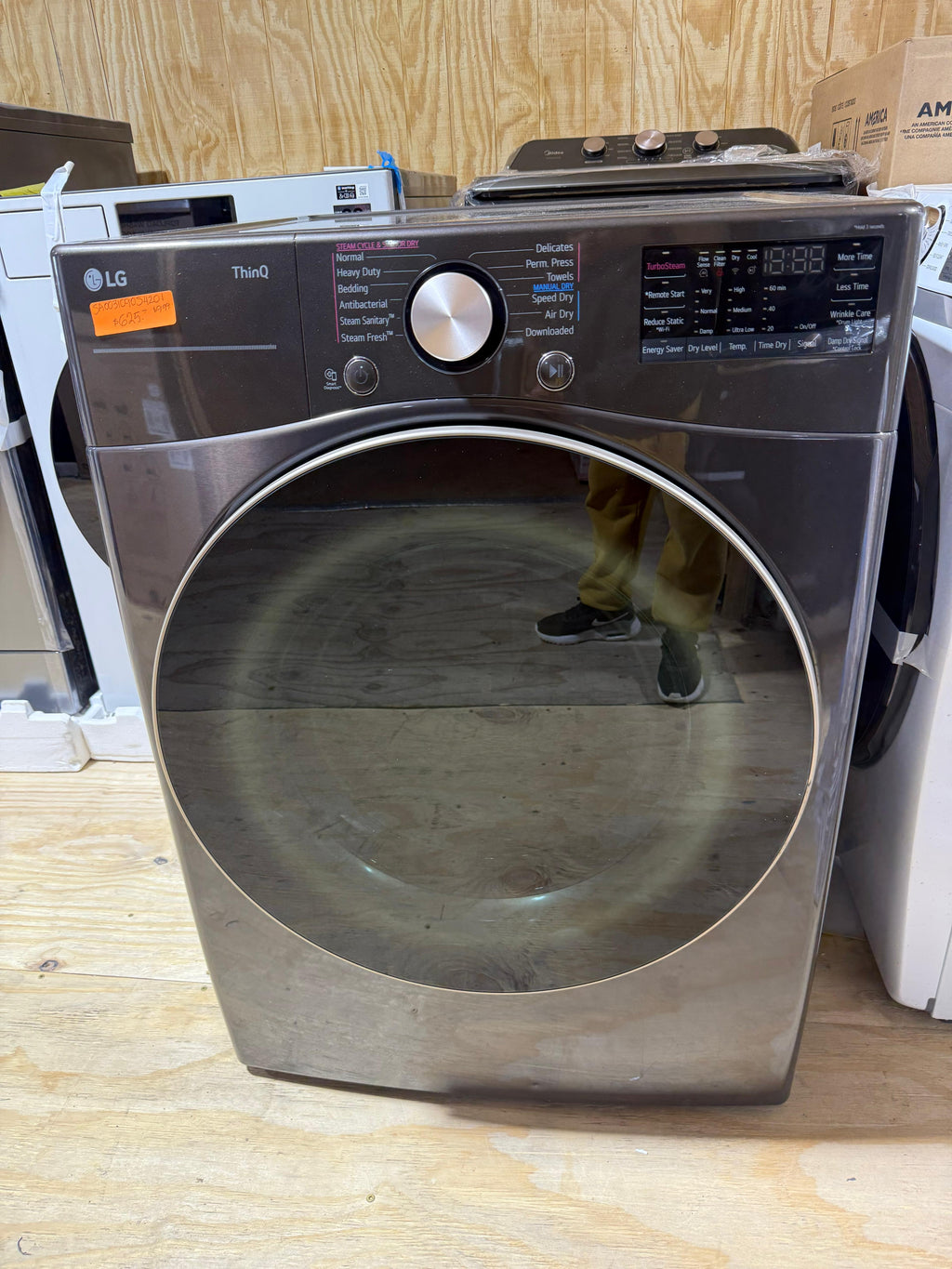LG ThinQ Front Load Electric Dryer – Graphite Steel