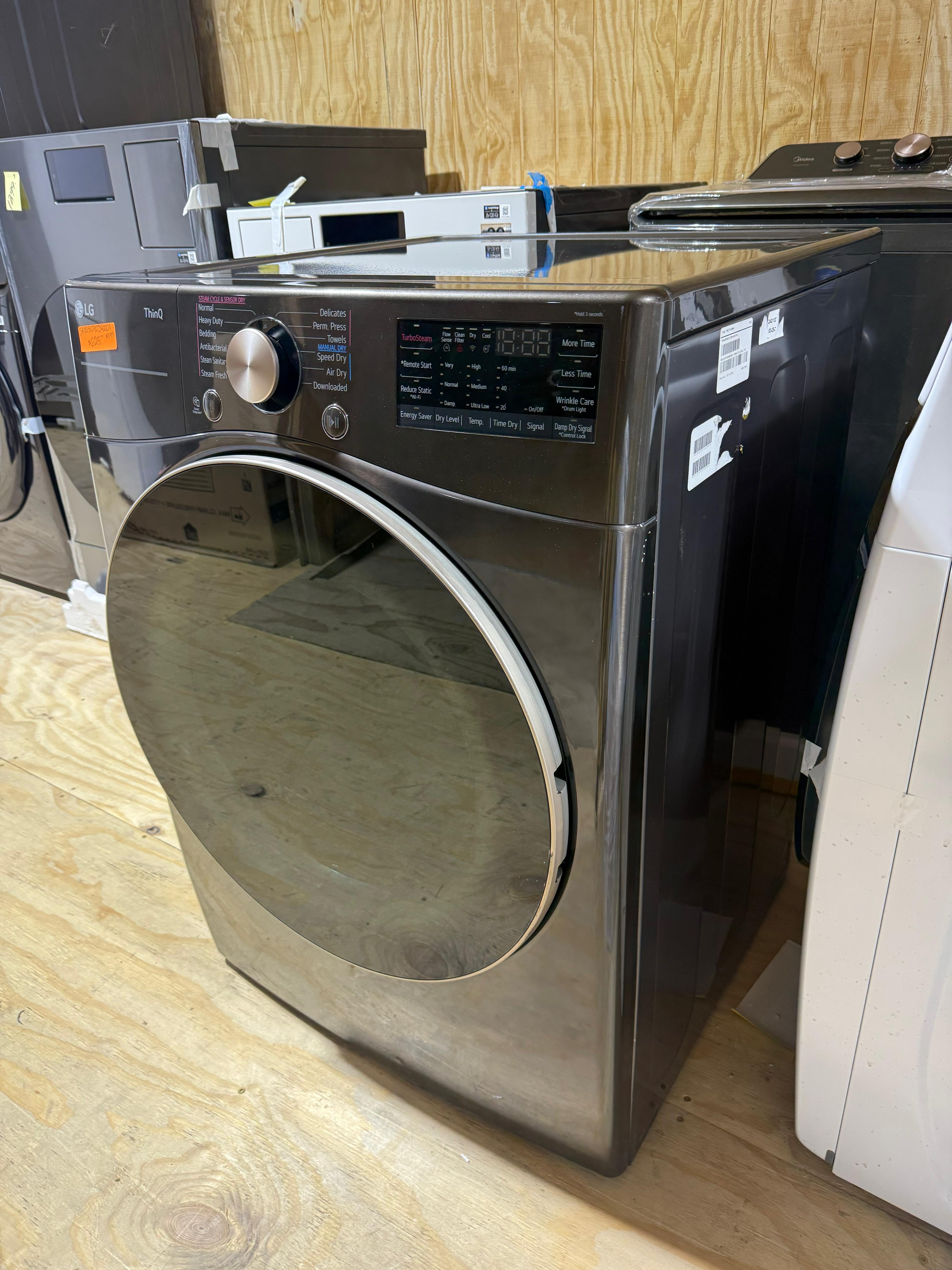 LG ThinQ Front Load Electric Dryer – Graphite Steel