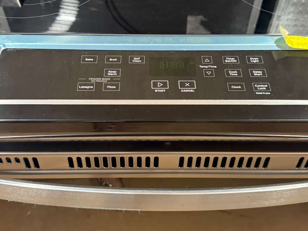 Whirlpool 30" Slide-In Electric Range with Dual Element – Black