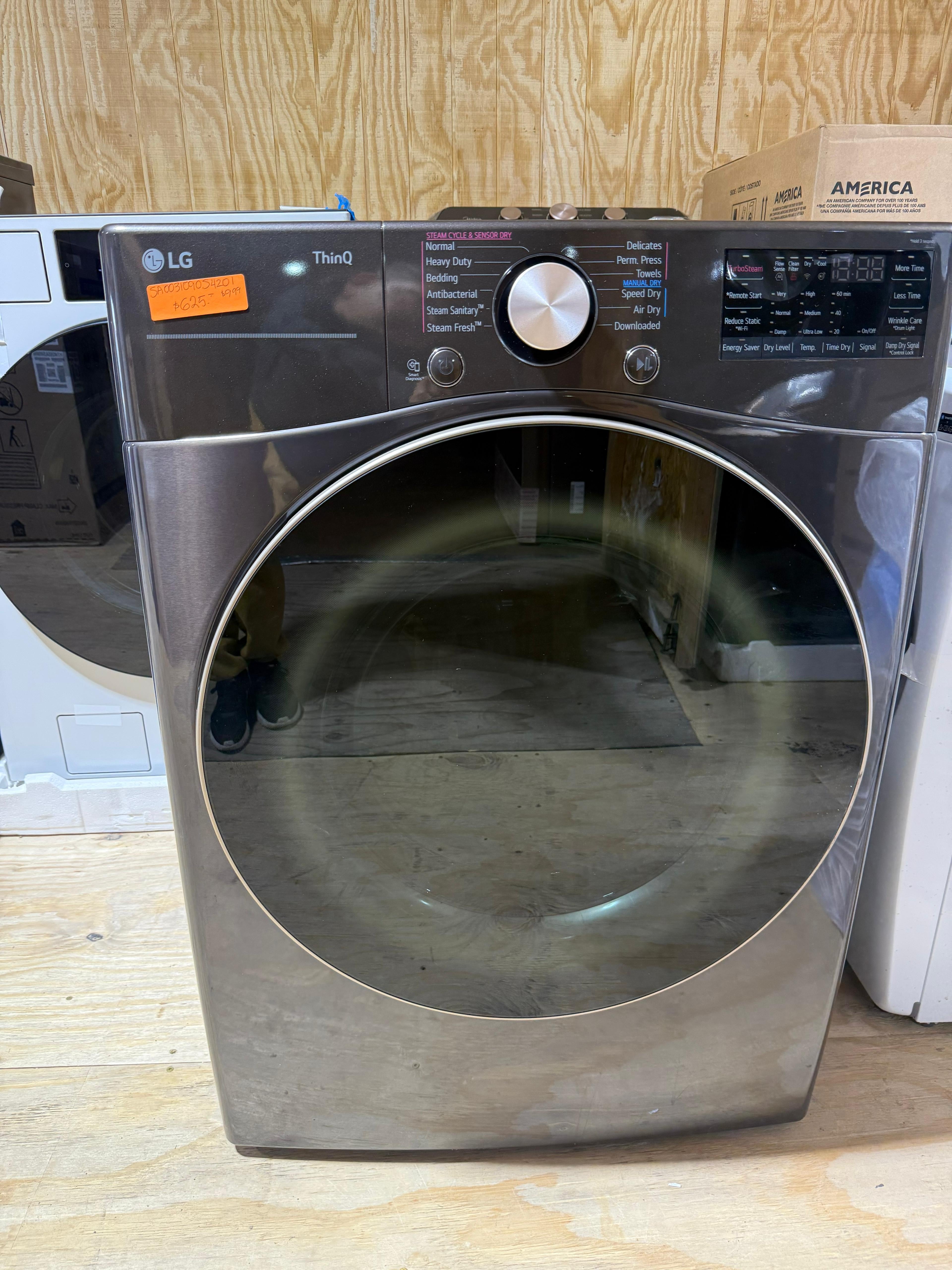 LG ThinQ Front Load Electric Dryer – Graphite Steel