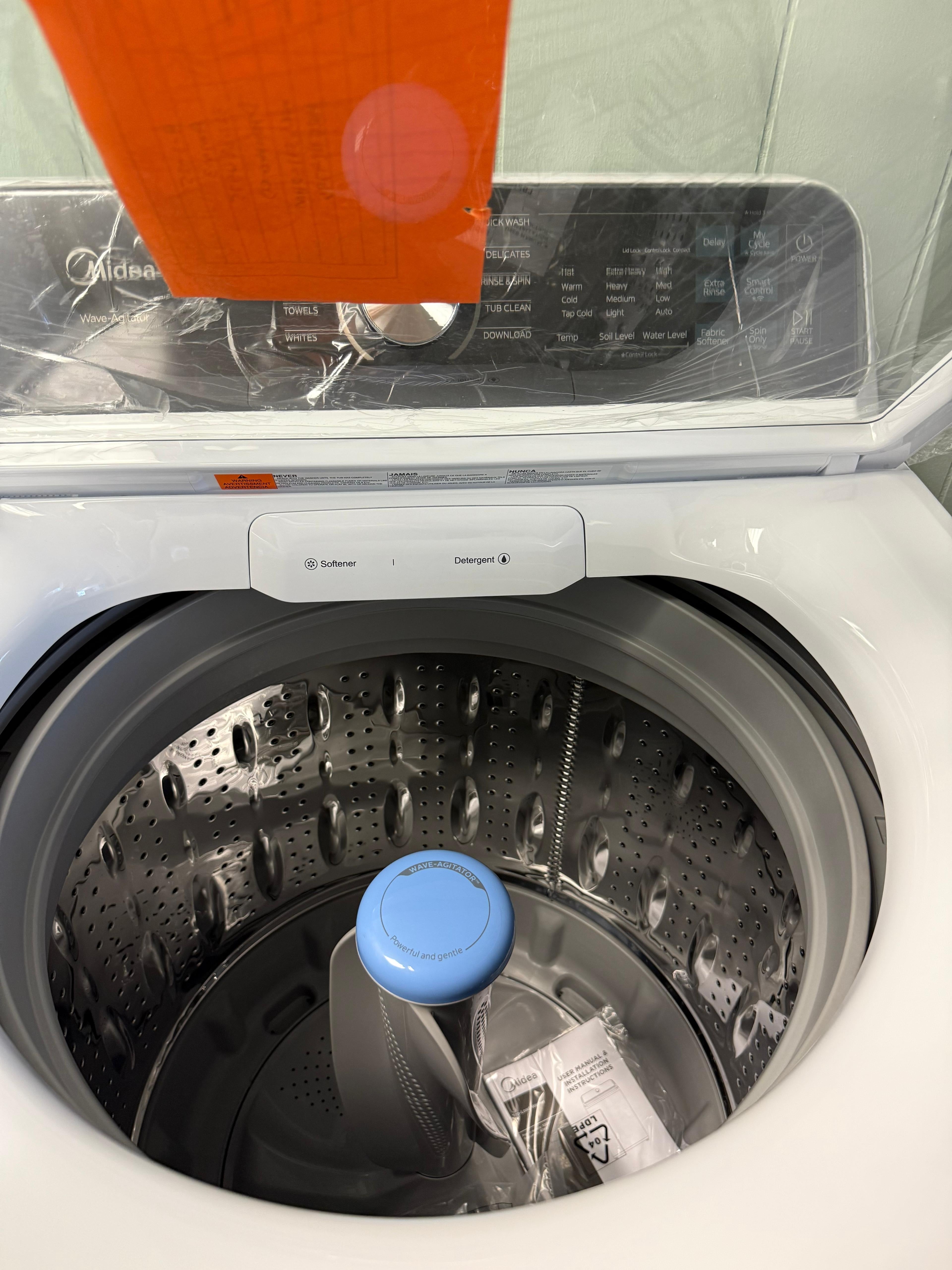 Midea Wave-Agitator™ Top Load Washer & Electric Dryer Set – White