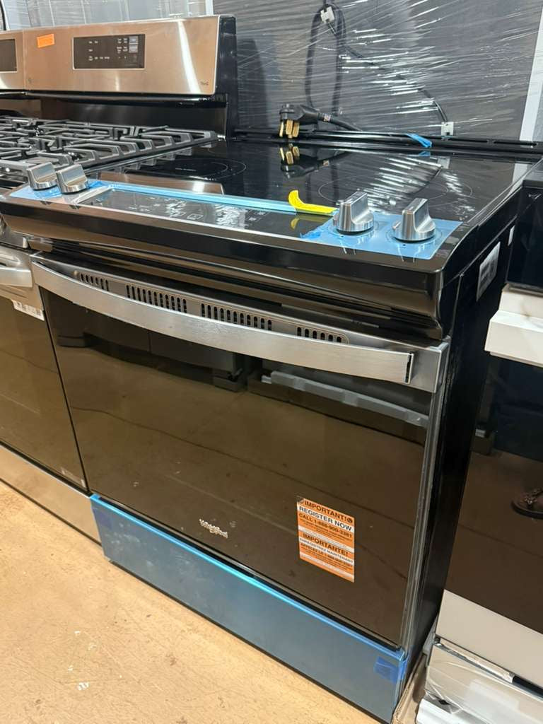 Whirlpool 30" Slide-In Electric Range with Dual Element – Black