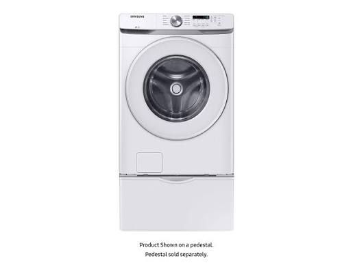 Lavadora de carga frontal Samsung WF45T6000AW de 4.5 pies cúbicos